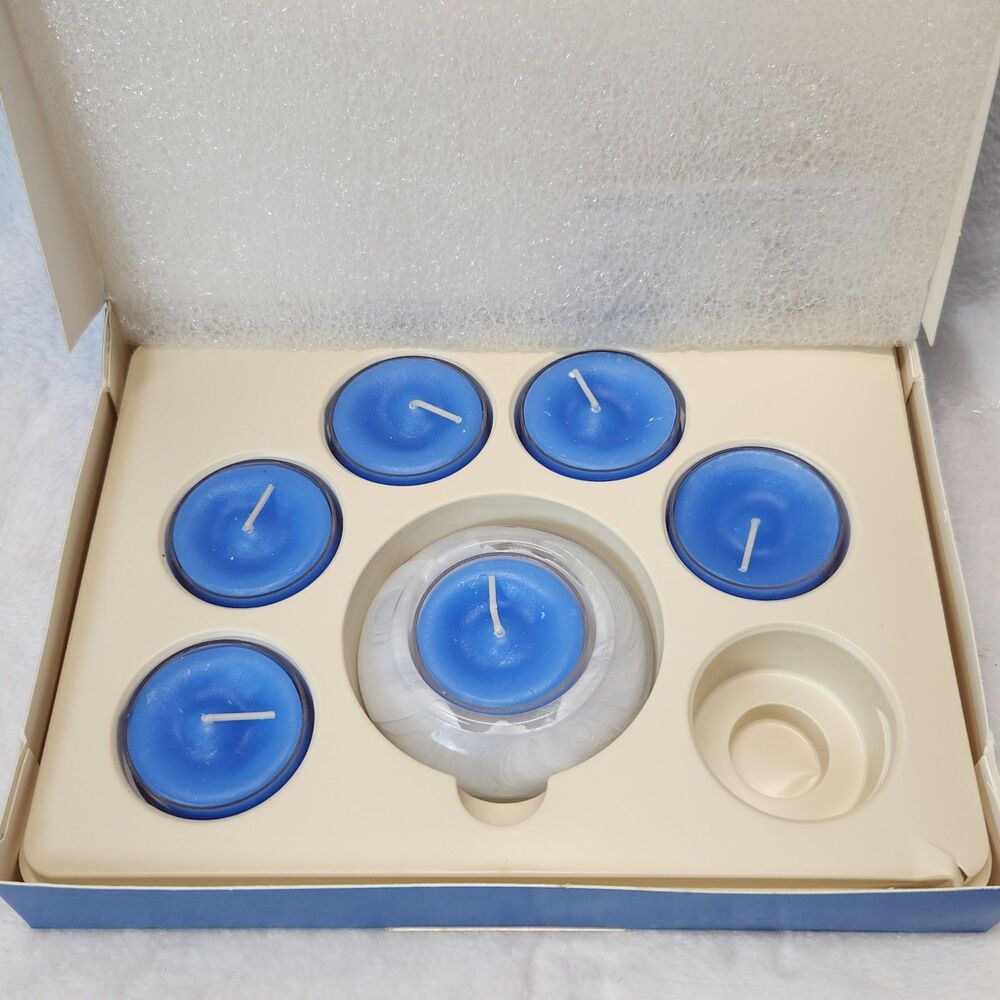 Indulgences PartyLite P9572 Solitude Tealight Gift Set Vintage